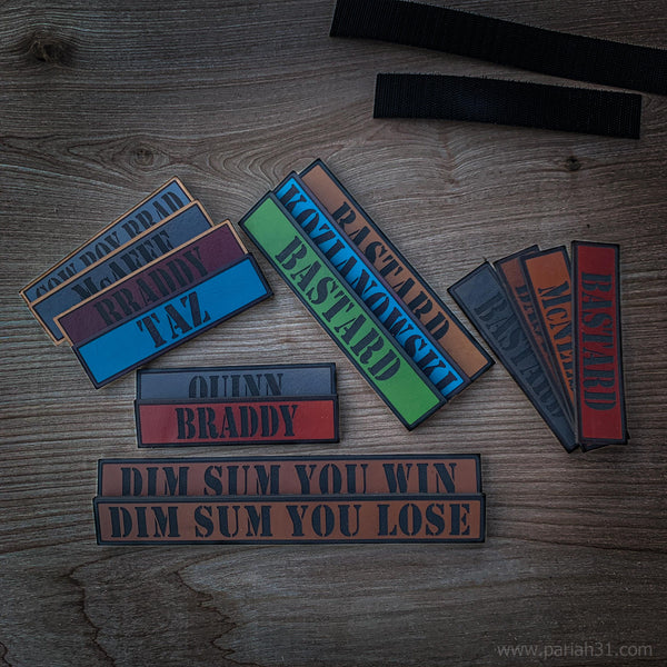 Custom Name Tag - Leather Patch (Made to Order)