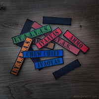 Custom Name Tag - Leather Patch (Made to Order)